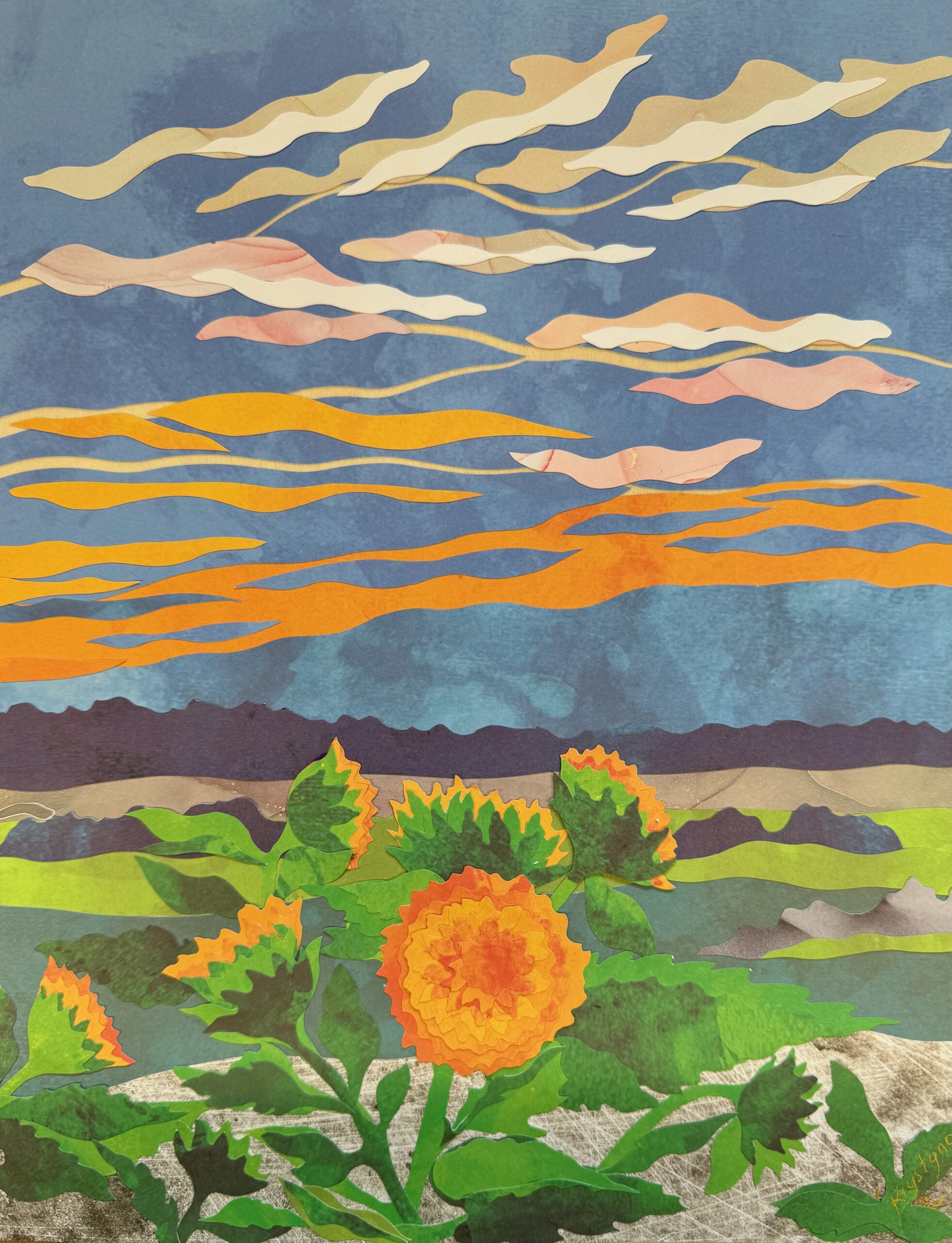 Sunrise and Sunflowers